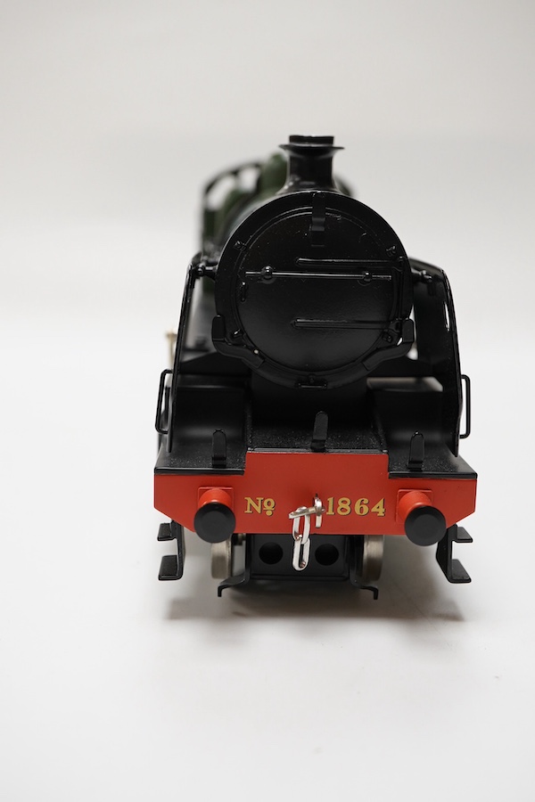 A boxed Bassett-Lowke by Corgi 0 gauge tinplate Southern Railway Maunsell N class 2-6-0 tender locomotive, 1864, in green livery, a special limited release, with option for two or three rail running, with instruction lea